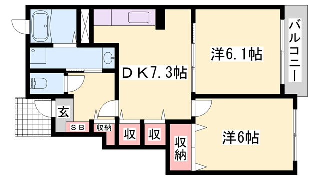 物件間取画像
