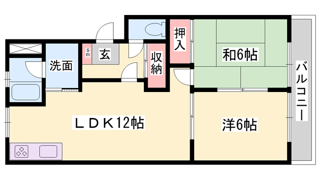 物件間取画像