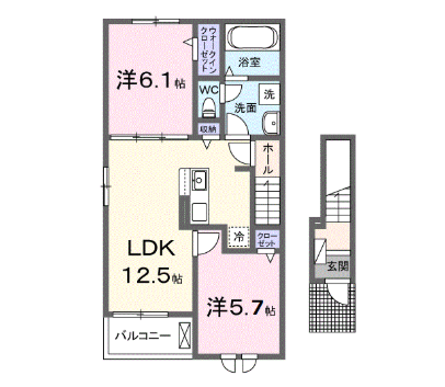 物件間取画像