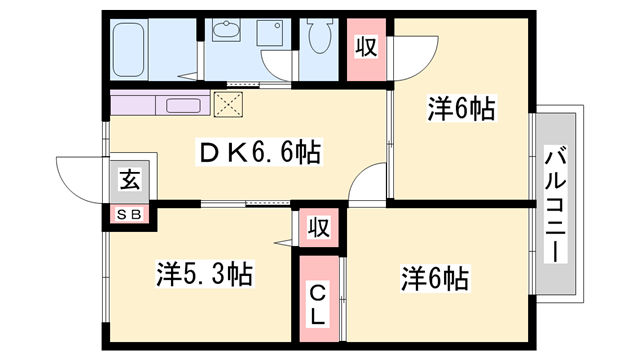 物件間取画像