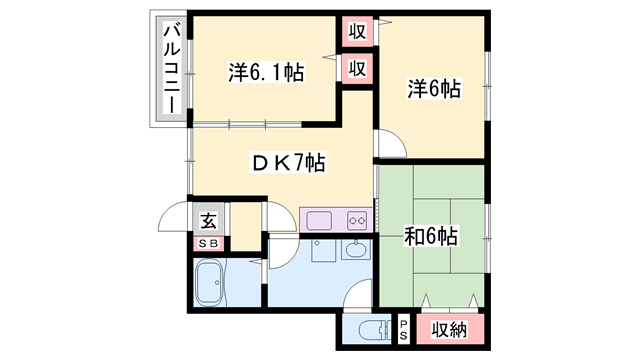 物件間取画像