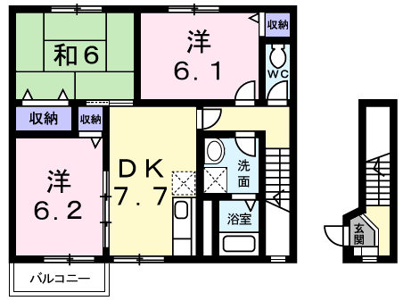 物件間取画像