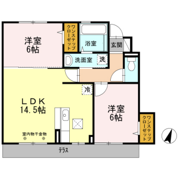 物件間取画像