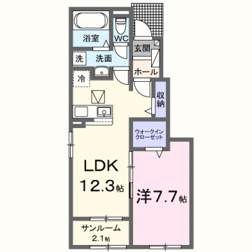 物件間取画像