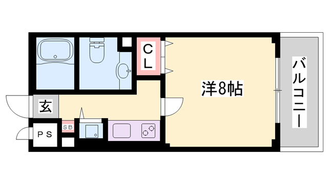 パークハイム弐番館 B棟の物件間取画像