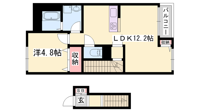 物件間取画像