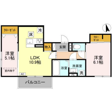 物件間取画像