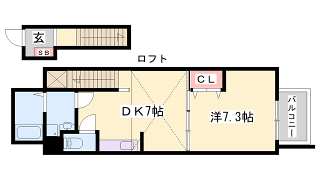 エステリオKの物件間取画像