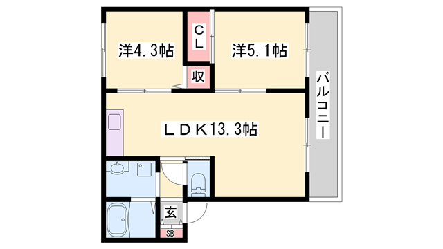 物件間取画像
