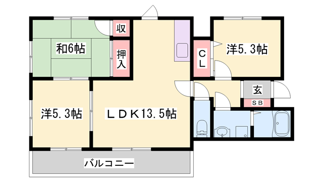 シティーオデオンの物件間取画像