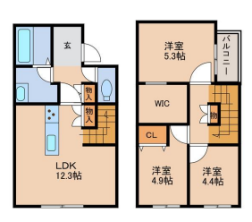 CASA＋SOUTH　Ⅱの物件間取画像