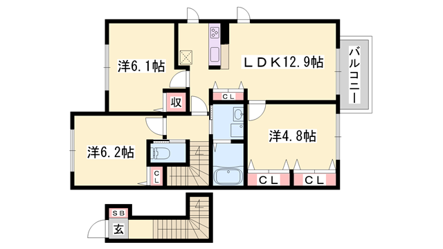 物件間取画像