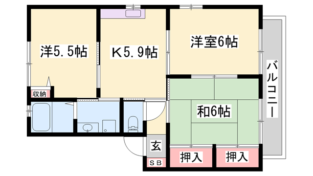 物件間取画像