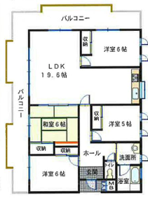 ツインヒルズ・広畑の物件間取画像