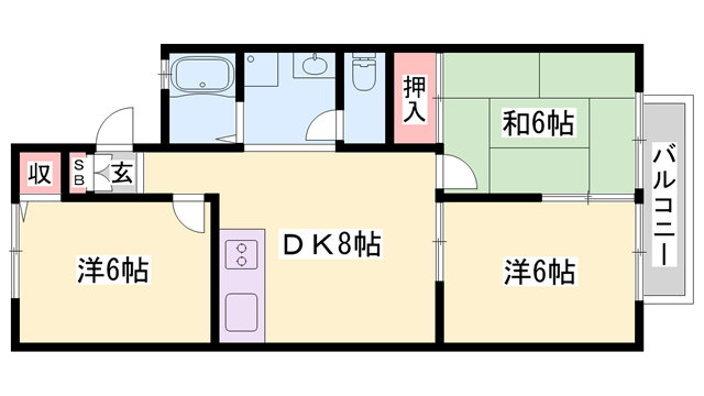 物件間取画像