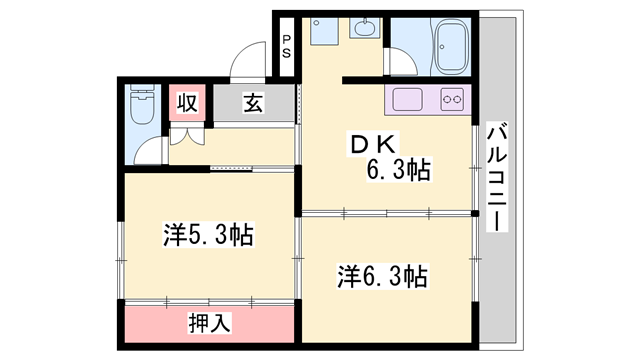 物件間取画像