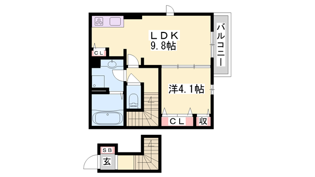 物件間取画像