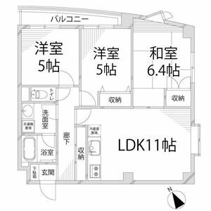 物件間取画像