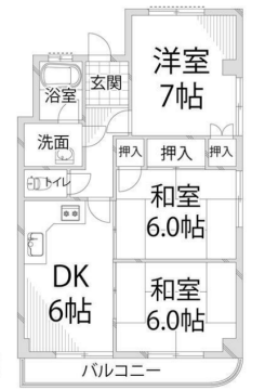 物件間取画像