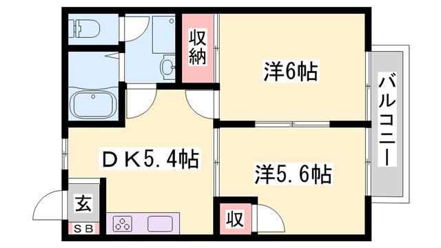 物件間取画像