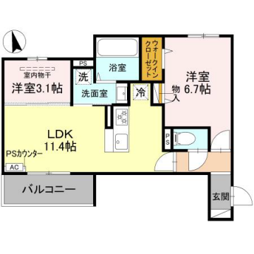 物件間取画像