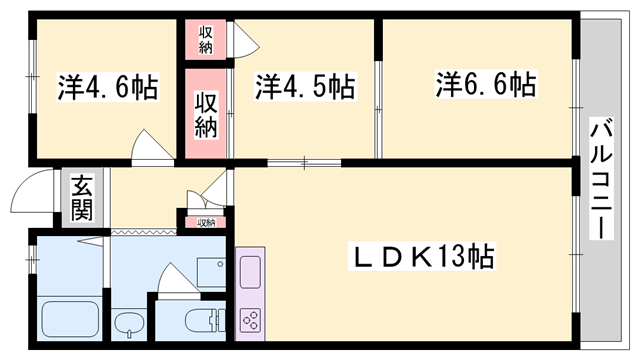 物件間取画像