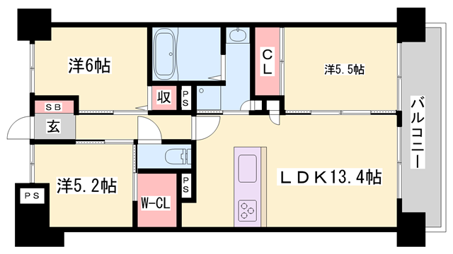 物件間取画像