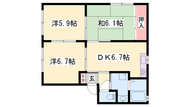 物件間取画像