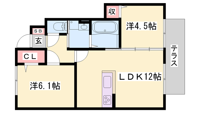 物件間取画像