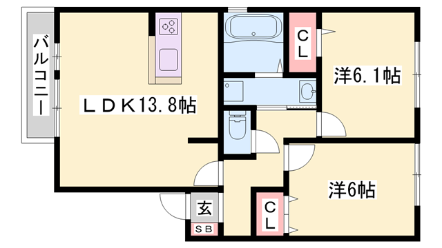 物件間取画像
