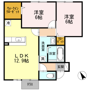 物件間取画像