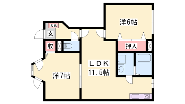 物件間取画像