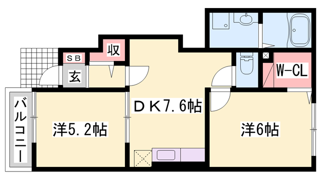 物件間取画像