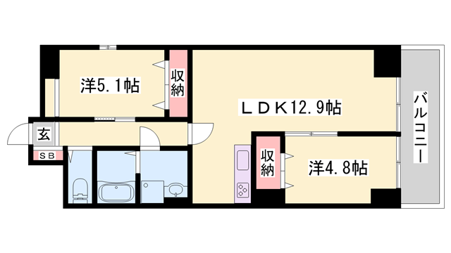 物件間取画像