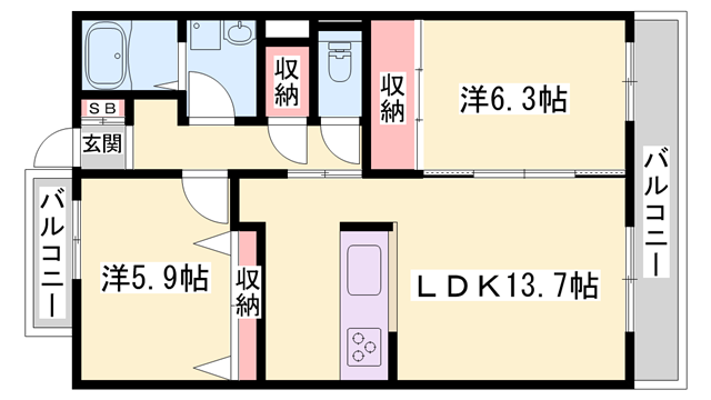 物件間取画像