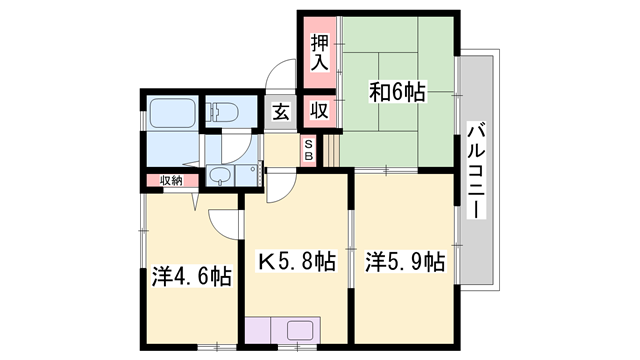 物件間取画像
