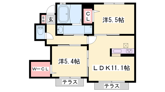 物件間取画像