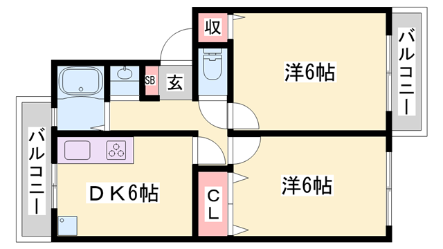 物件間取画像