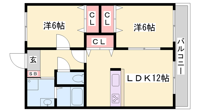 物件間取画像