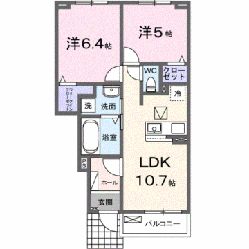 物件間取画像