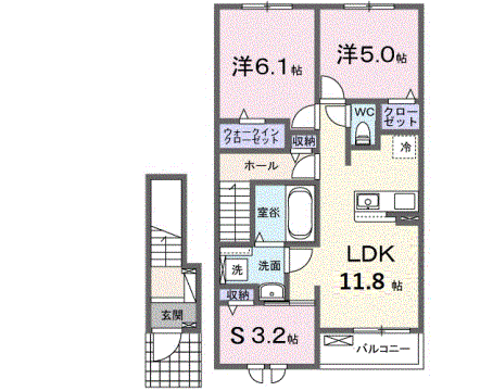 物件間取画像