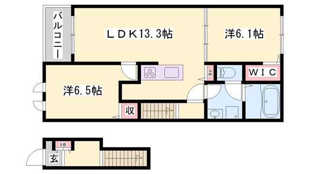 物件間取画像