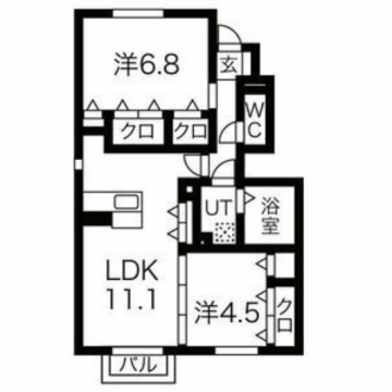 物件間取画像