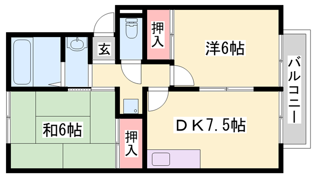 物件間取画像