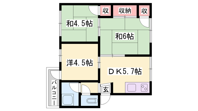 物件間取画像