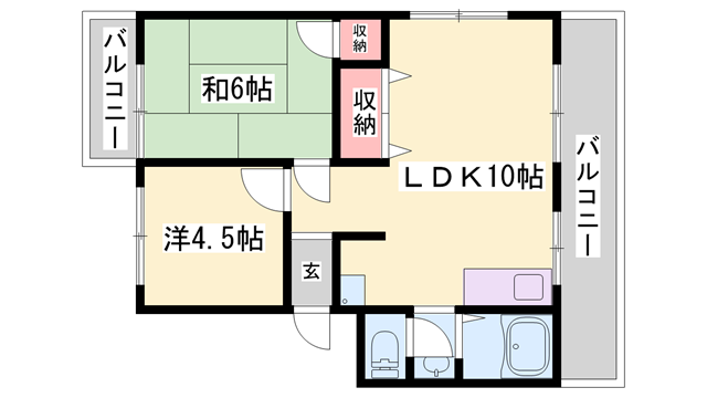物件間取画像