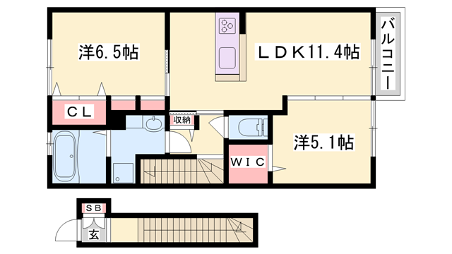 物件間取画像