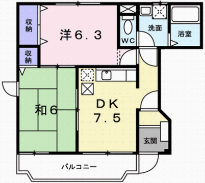 物件間取画像