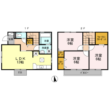 物件間取画像