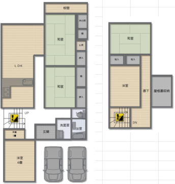 物件間取画像